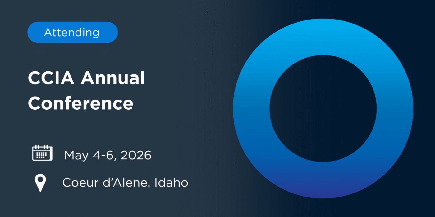 CCIA Annual Conference event graphic with dates May 4–6, 2026 in Coeur d’Alene, Idaho, and “Attending” badge displayed.