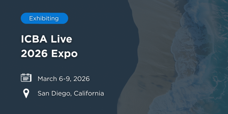 beach scene with graphic overlay that says "ICBA Live 2026 Expo"